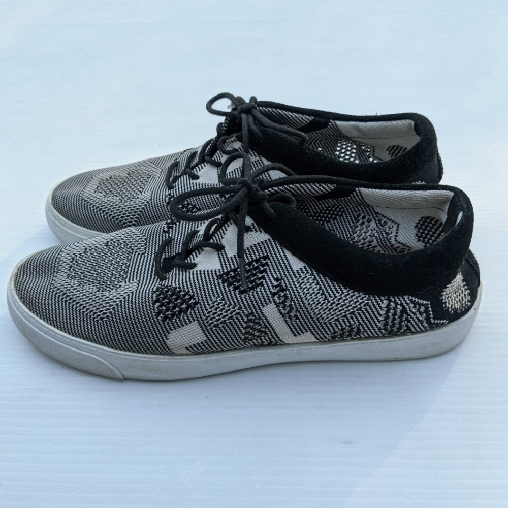 CLARKS Somerset "Glove Glitter" tribal canvas sneakers Size 9.5 Women's - Picture 6 of 13